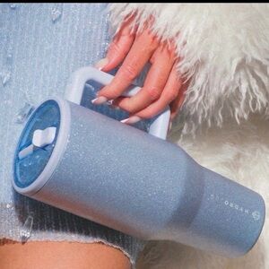 HydroJug Sparkle Pale Blue Water Bottle with Handle